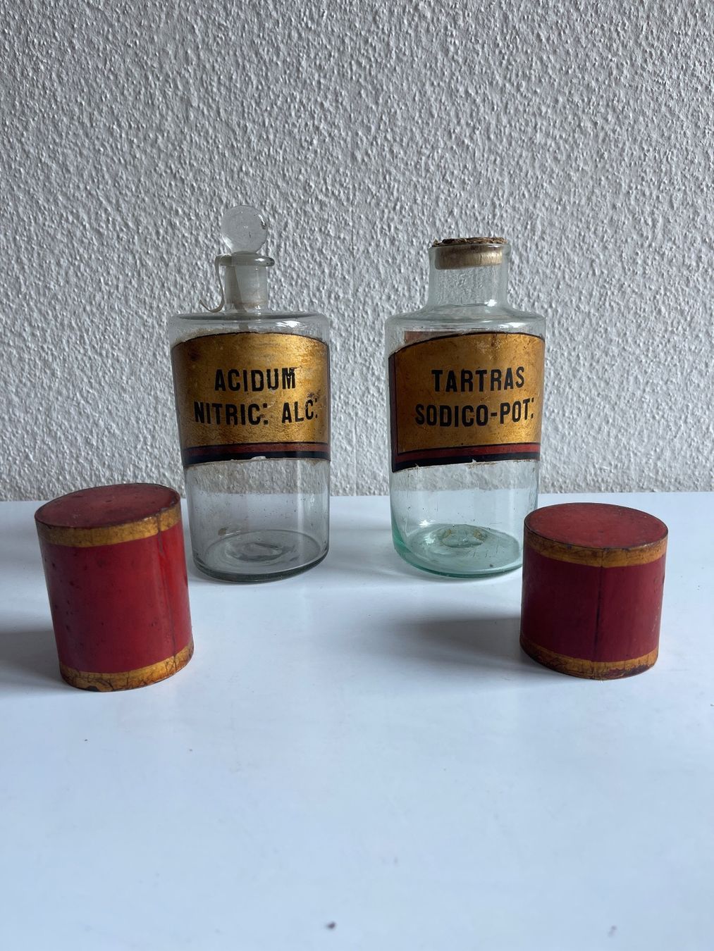 Accessori da laboratorio: 6 Apothekerflaschen Antik – Usato da Zürich venduto da d.reitzer 2