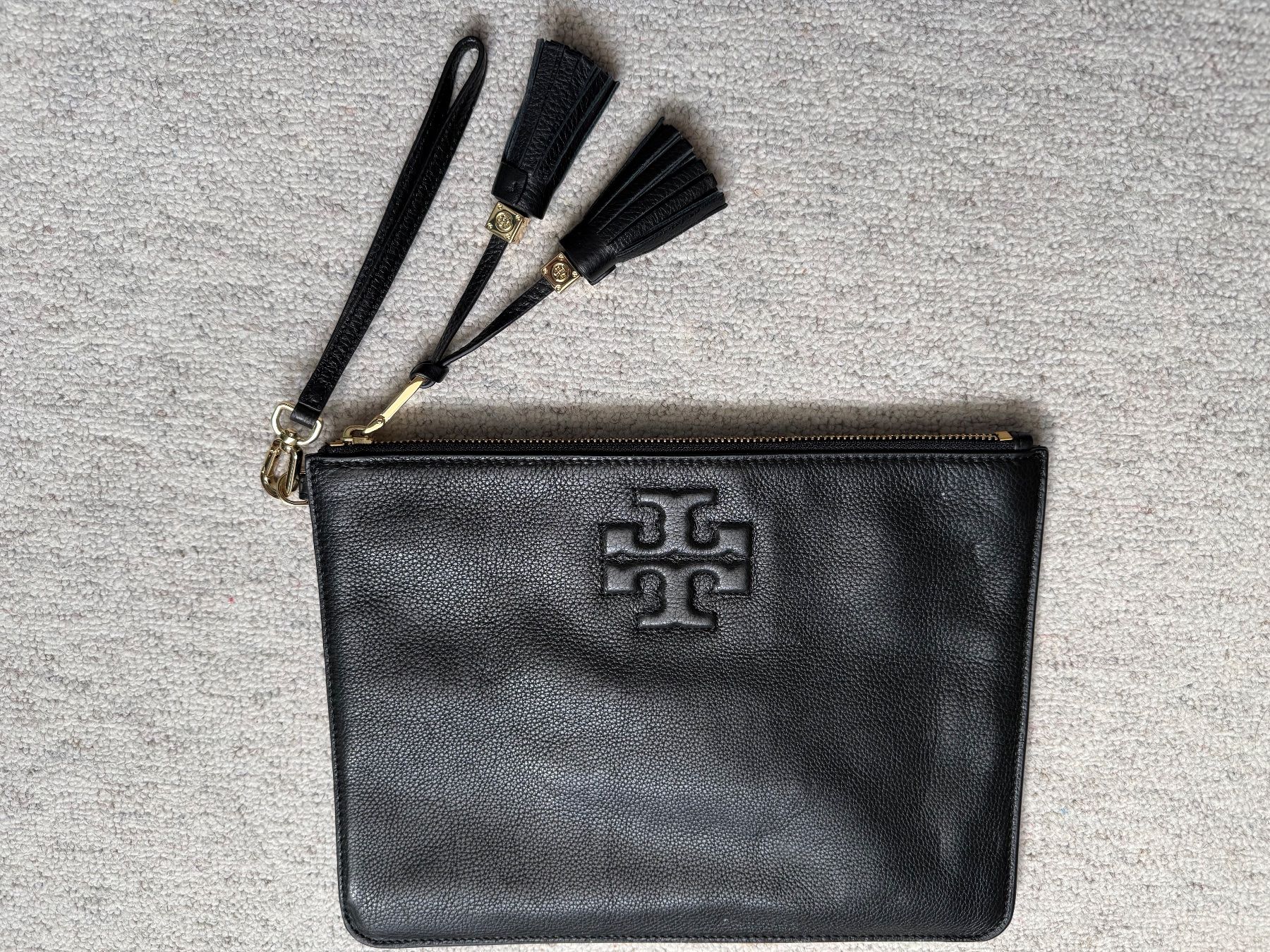 Tory Burch Borse da donna: Pochette " Tory Burch " cuir noir Tasche – Nuovo (secondo la descrizione) da Echandens venduto da pepite30 2