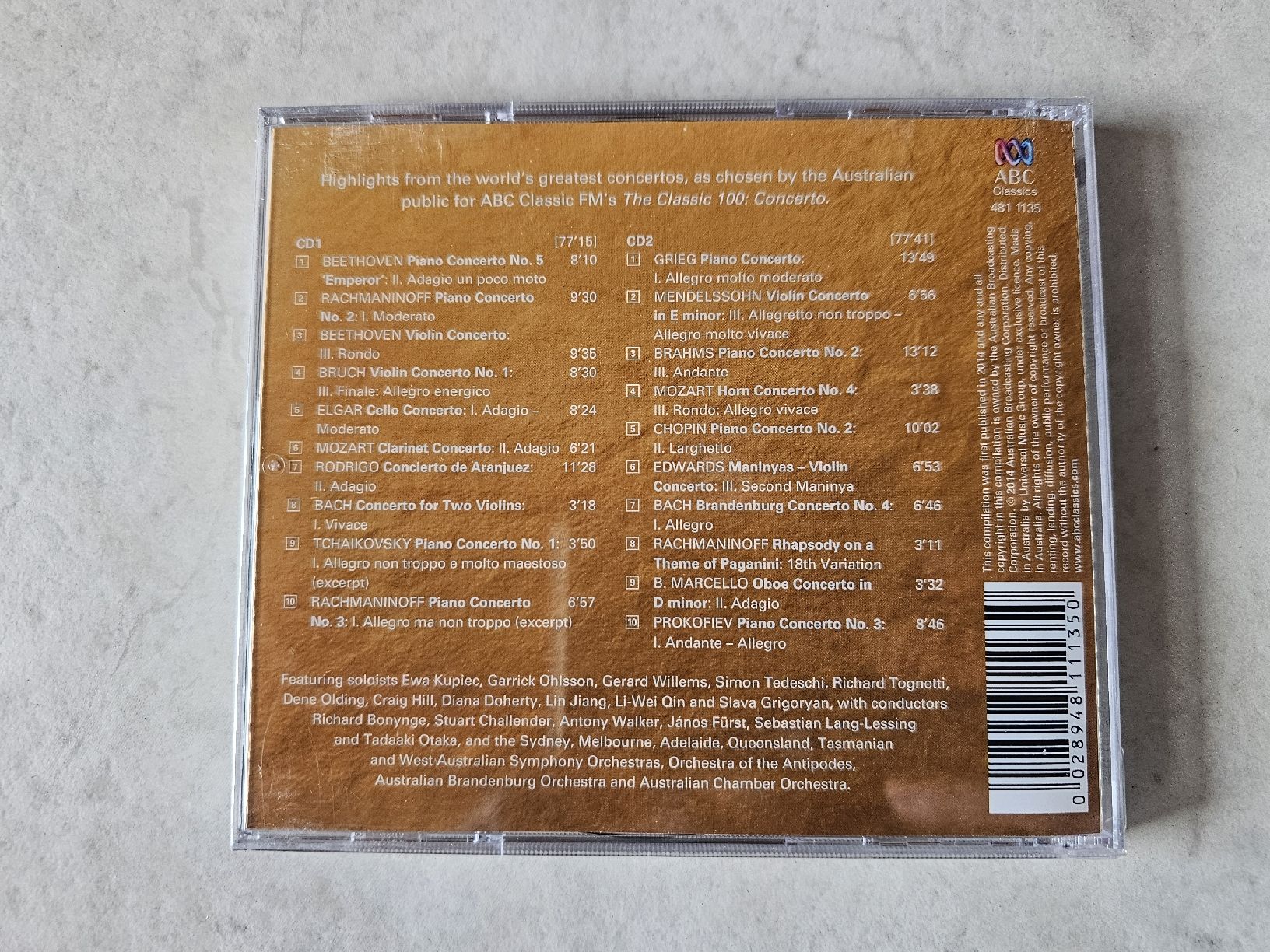 CD: The Classic 100 Concerto / 2 CD Set Fabrikneu – Nuovo e nell'imballaggio originale da Schneisingen venduto da backstore24 1