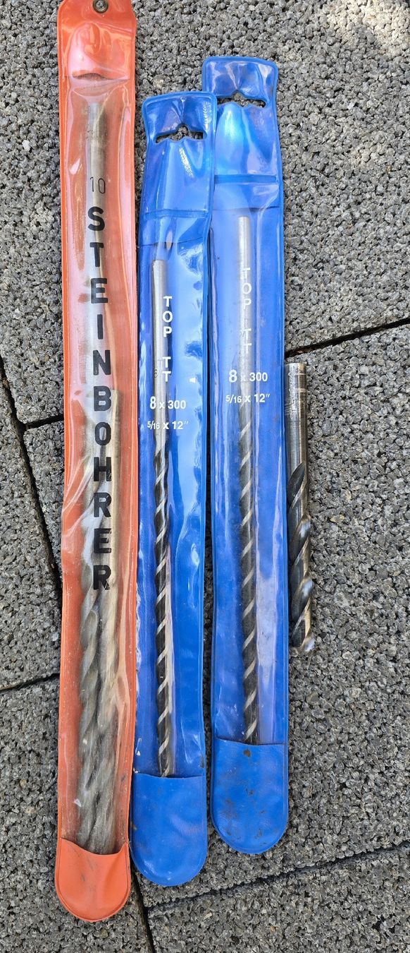 Alle Werkzeuge: 5 Stk.Steinbohrer  – Gebraucht aus Walkringen von Vanuca