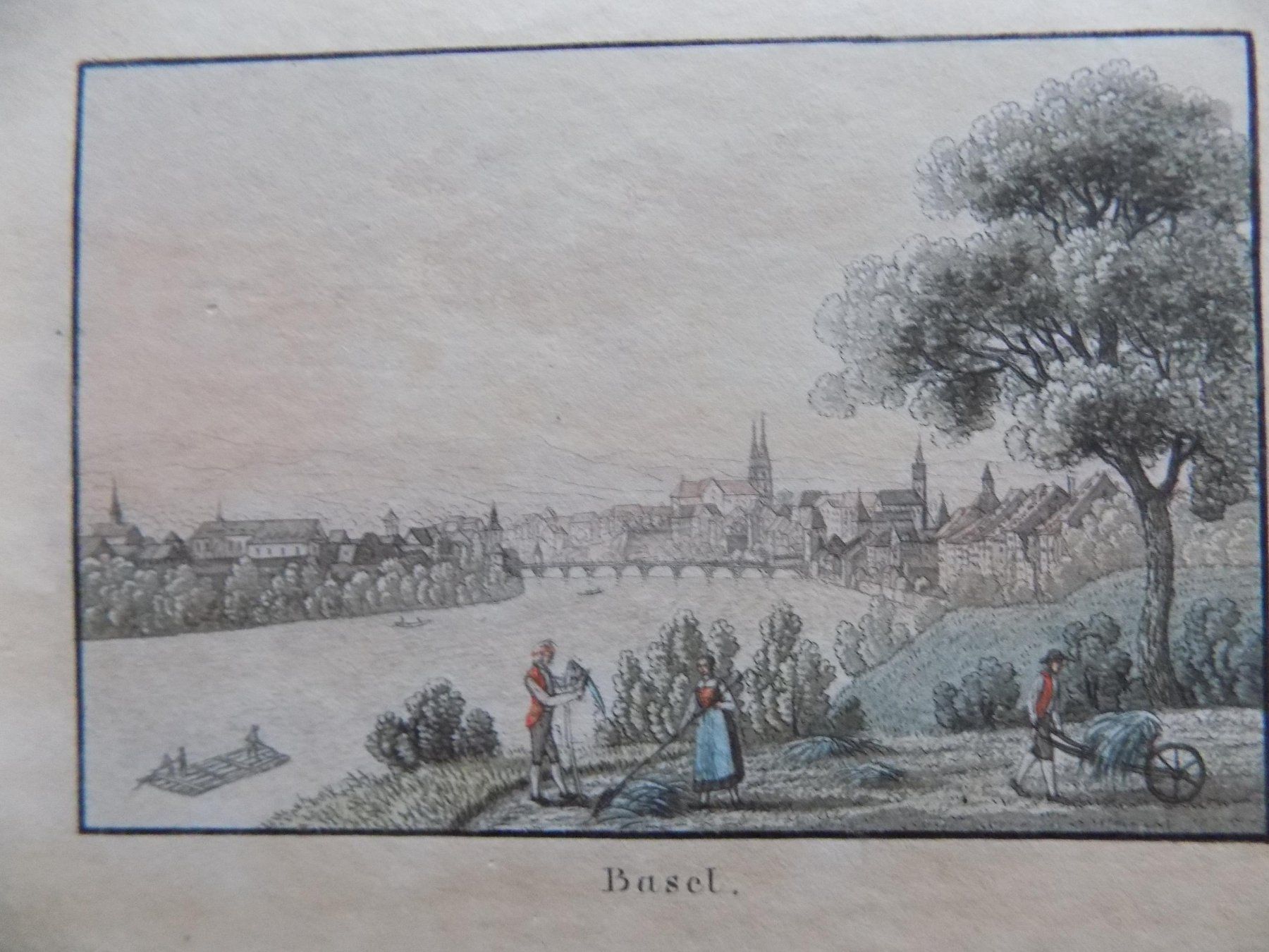 Gravures: Basel kolorierte Aquatinta – D'occasion à Risch par Antikfee 1