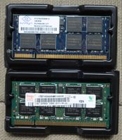 2 GB (2 x 1 GB) SODIMM DDR2 PC2 5300 RAM / Arbeitsspeicher