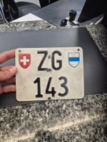 Kontrollschild MOTORRAD ZG