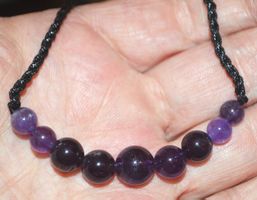 Halskette X-55 – Amethyst – 50 cm