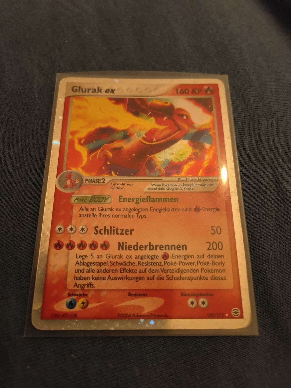 Pokémon Carte collezionabili: Glurak ex 105/112 – Usato da Muri b. Bern venduto da Mikeado93