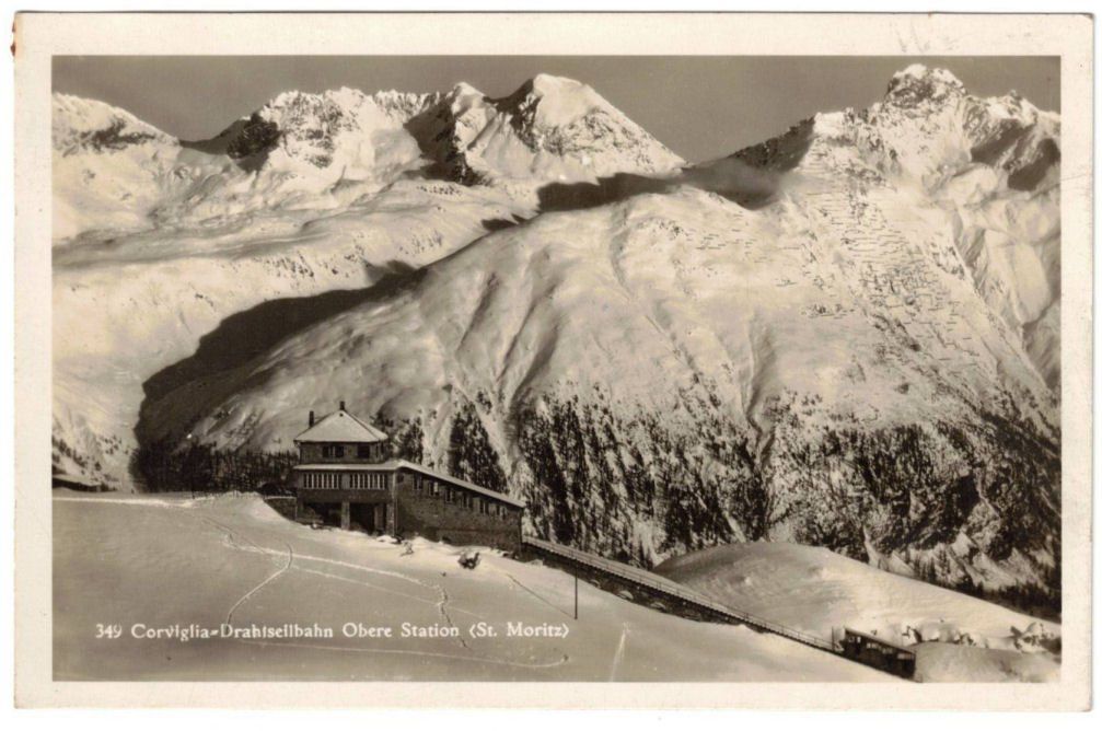 Ansichtskarten: St. Moritz - Standseilbahn Corviglia – Gebraucht aus Binningen von Mountainrider