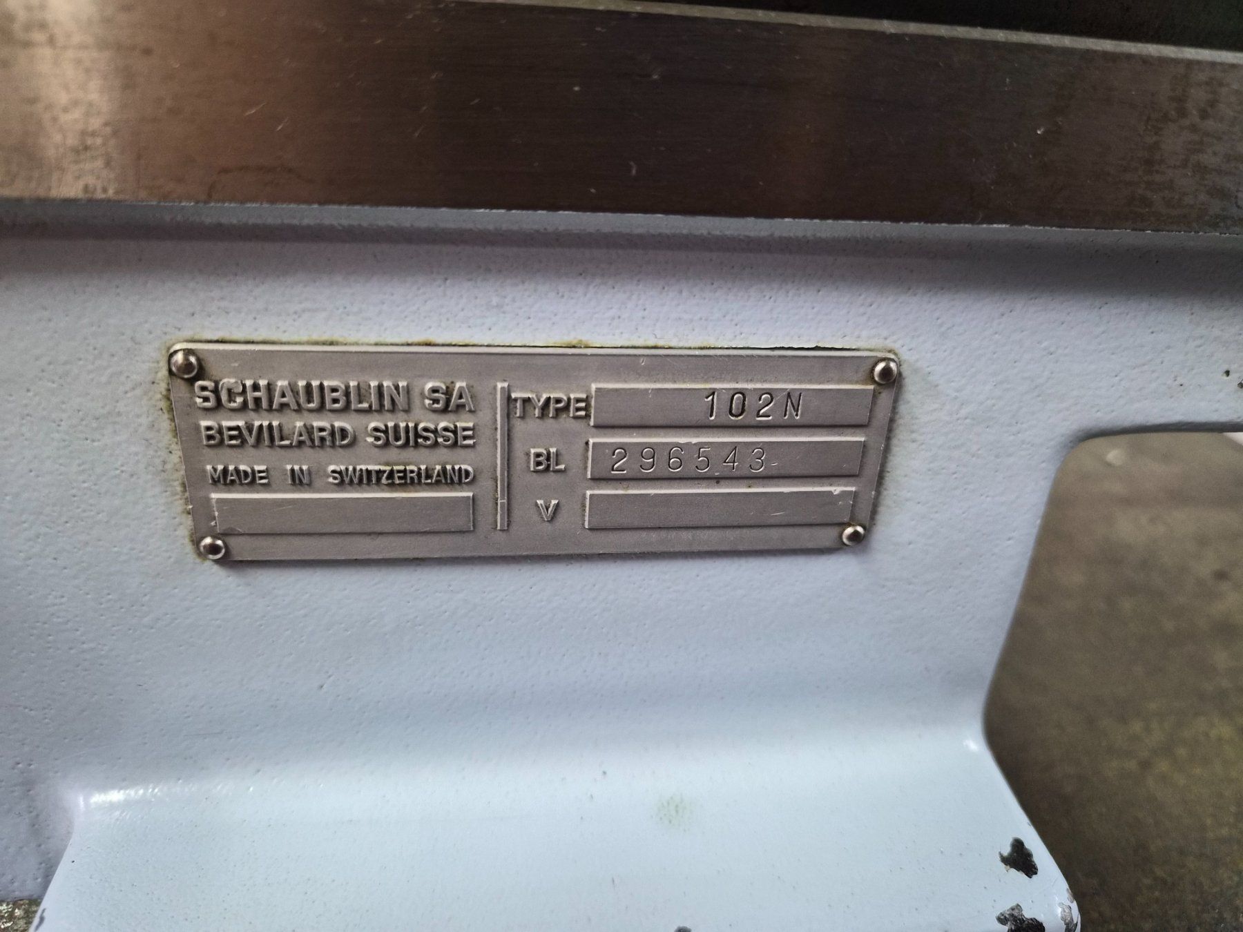 Schaublin Tutte le macchine: Tour SCHAUBLIN 102-N W25 – Usato da La Chaux-de-Fonds venduto da Bretelle 5