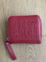 Portemonnaie See by Chloe rot Leder