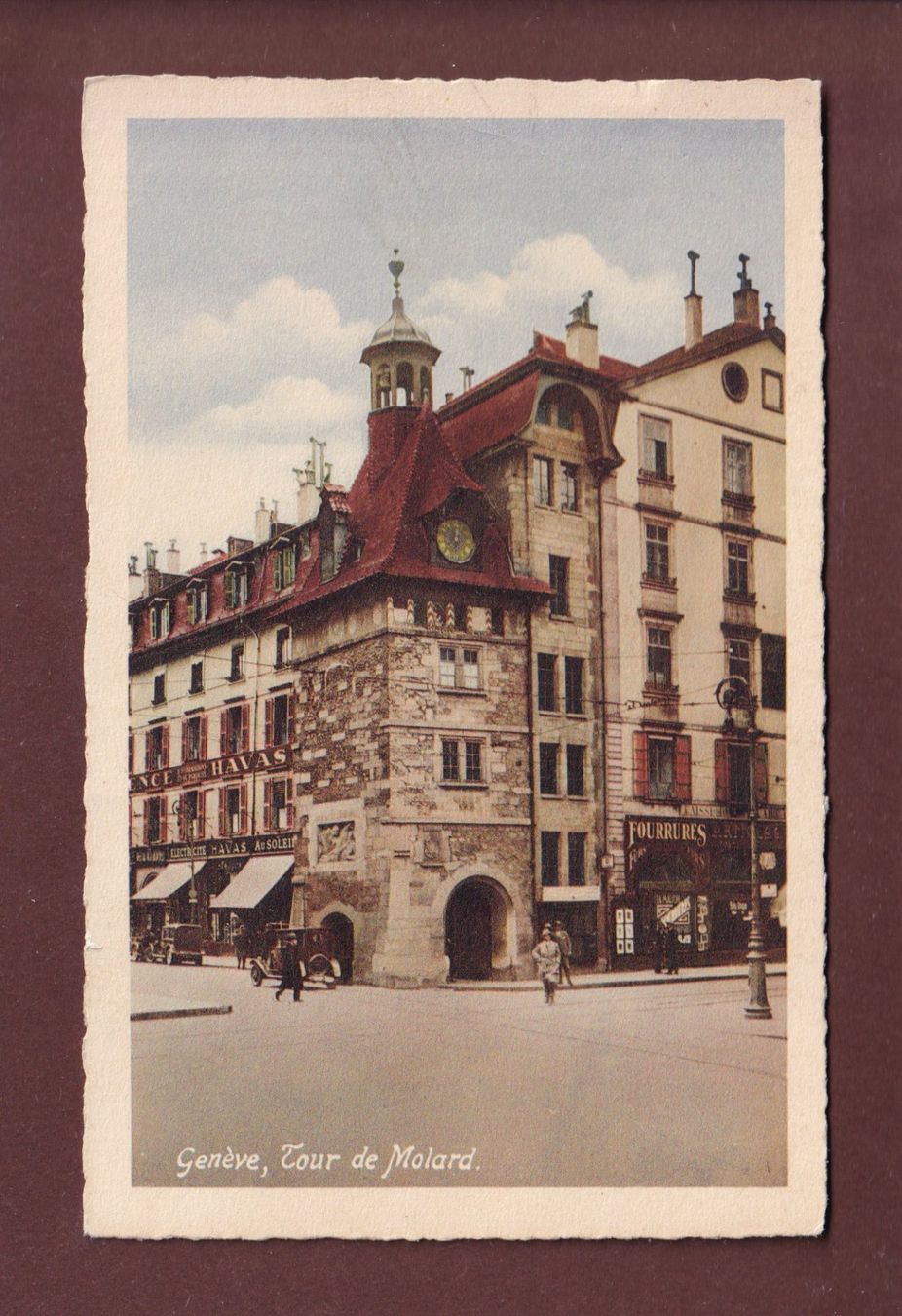 Cartoline postali: GENEVE - Tour du Molard – Usato da Pully venduto da nicecards