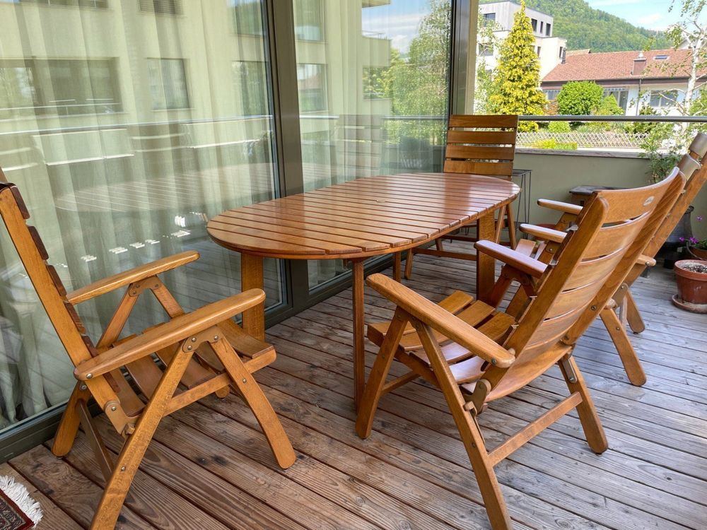 Herlag Gartentisch mit 6 Gartenstühlen Kaufen auf Ricardo