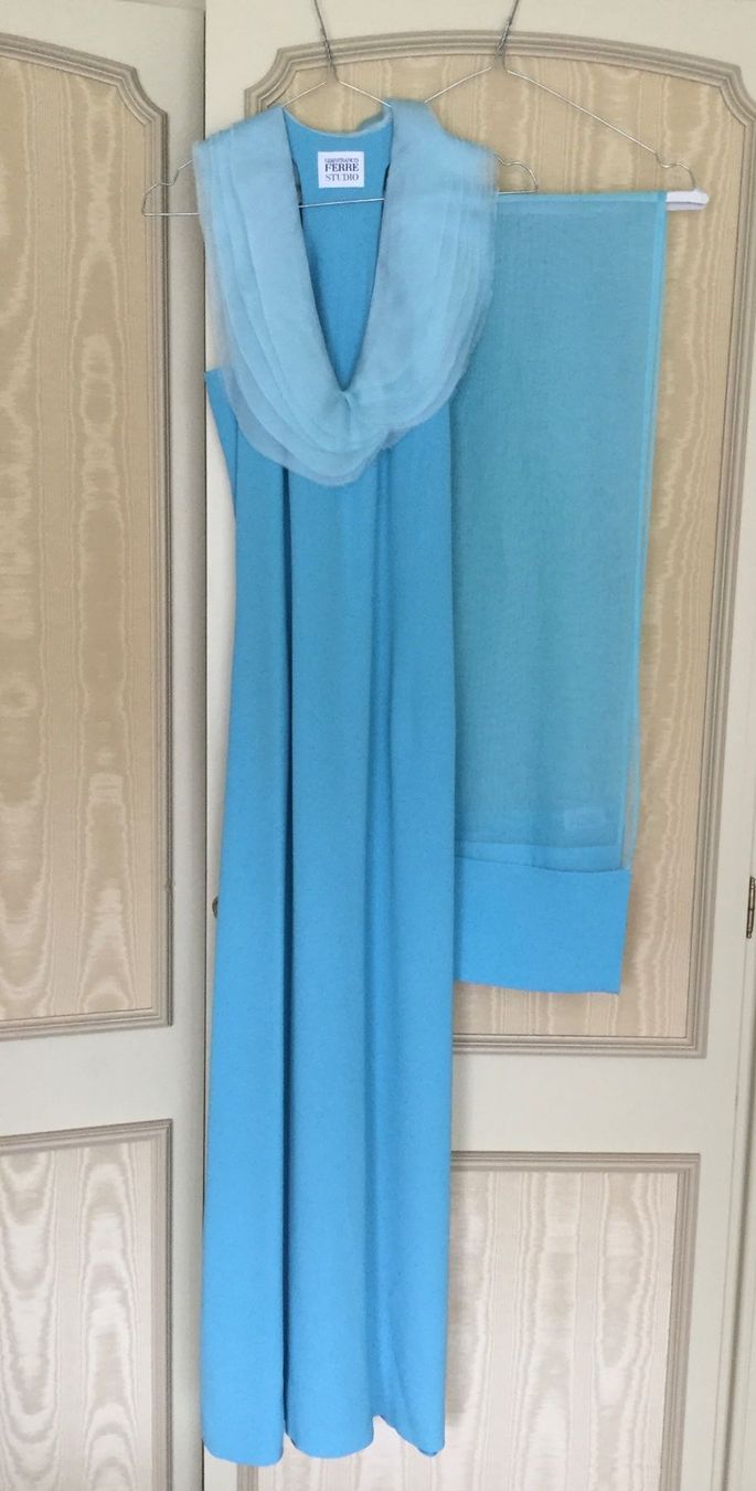 Gianfranco Ferre Vestiti: GIANFRANCO FERRÉ Couture Designer Abendkleid Brautführerin – Nuovo (secondo la descrizione) da Magadino venduto da sylvierosa 4