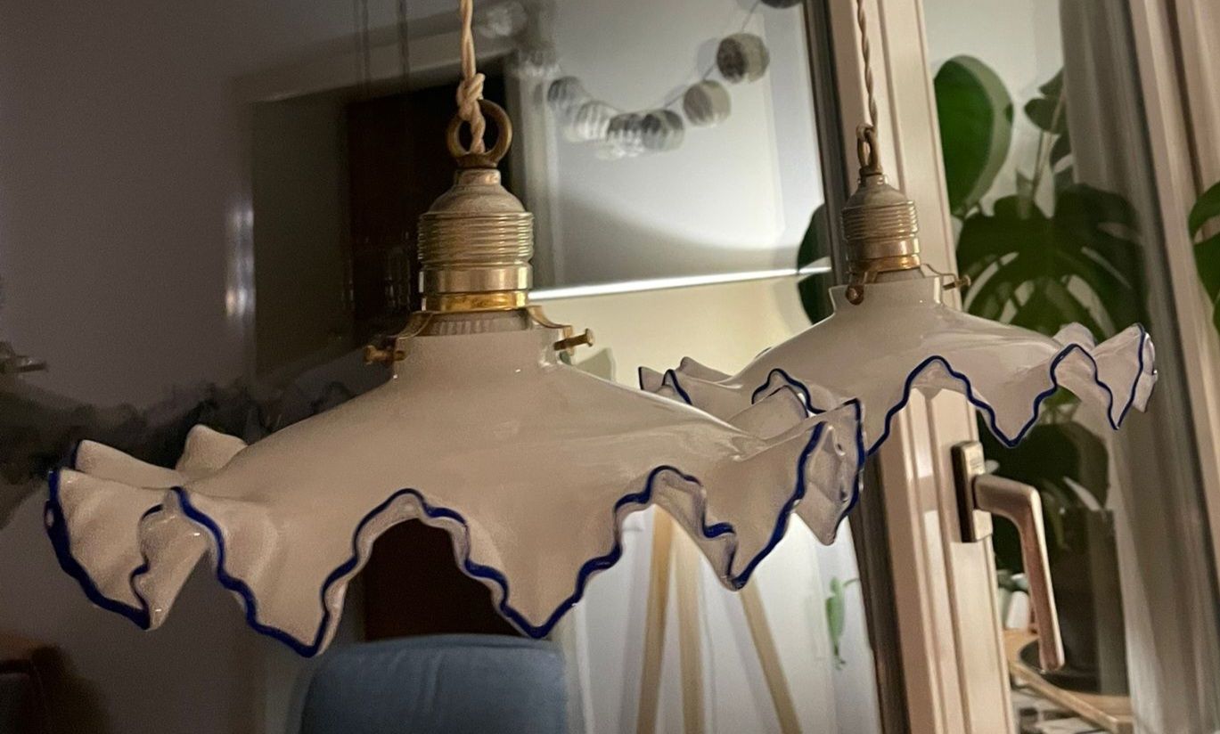 Lampadari & plafoniere: 2 Pendellampen Antik – Usato da Samedan venduto da reh12 2