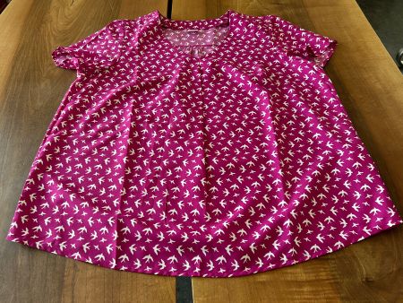 Sommerliches Damen Shirt mit Vogelmuster Grösse M, neuwertig
