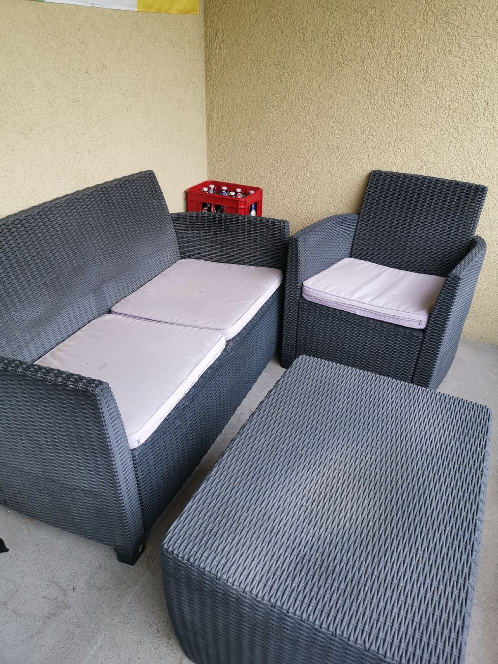 Sofas: Balkon Lounge Schwarz – Gebraucht aus Altendorf von F1Fan96