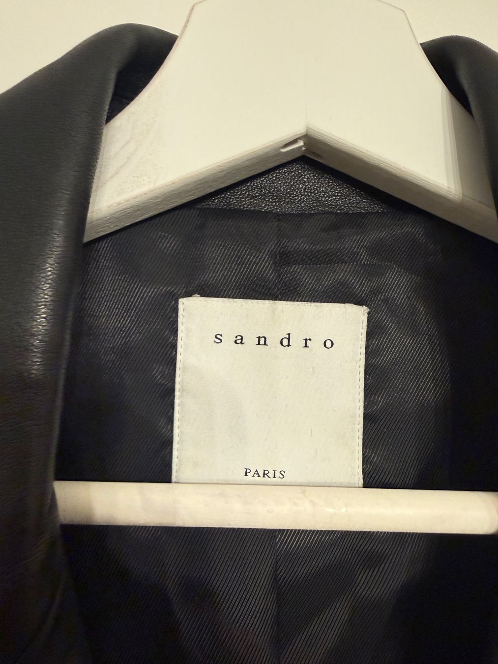 Sandro Giacche: Sandro Paris Lederjacke, schwarz, Gr. 38 neu – Nuovo (secondo la descrizione) da Illnau venduto da Bigmama14 1