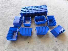 Blauer Lagerbehälter Stapelbox 11x7.7x5.9cm