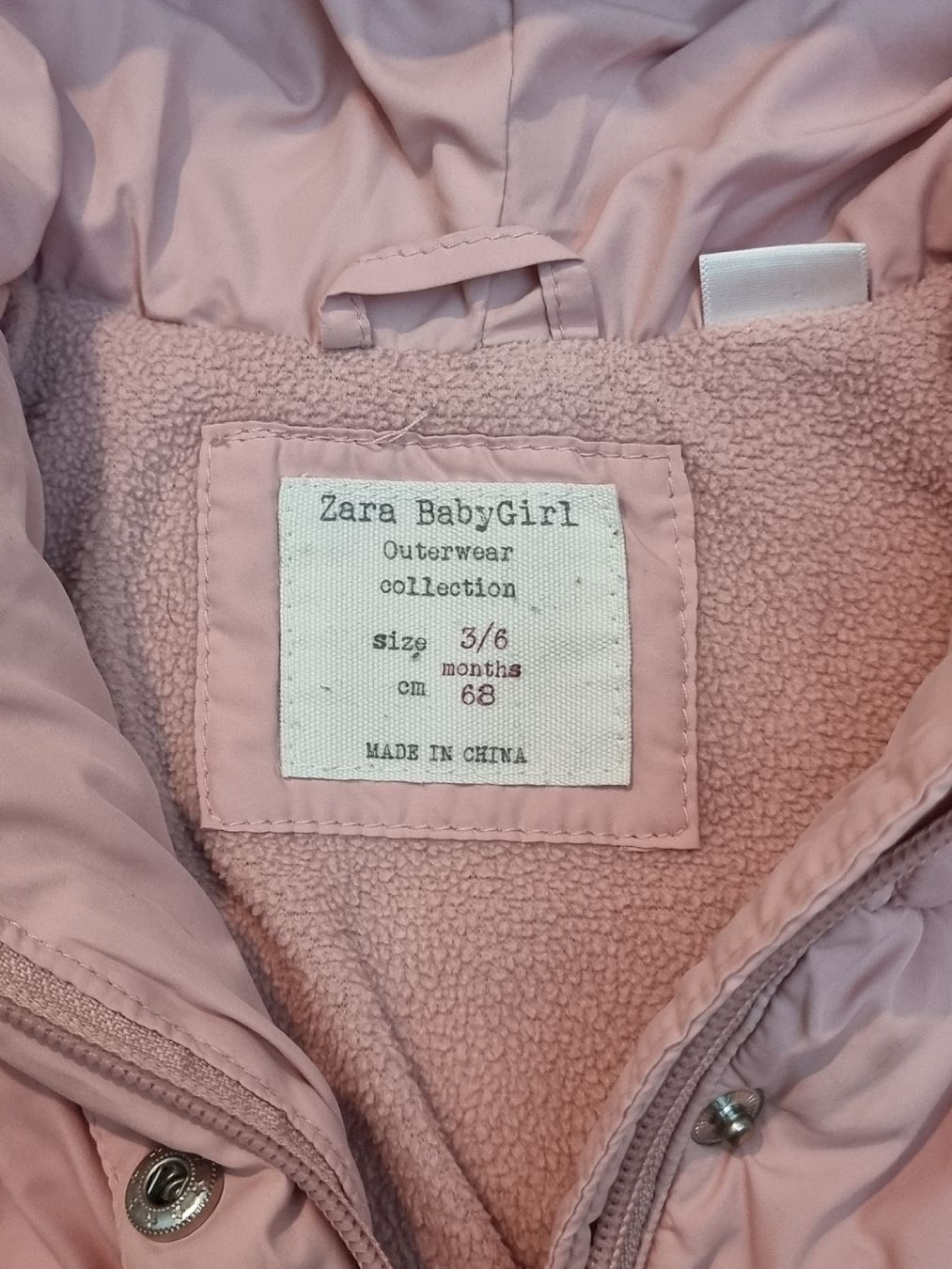 Zara Giacche & Cappotti: Winterjacke Mädchen, Gr. 68 - 043 – Usato da Zürich venduto da cweber 3