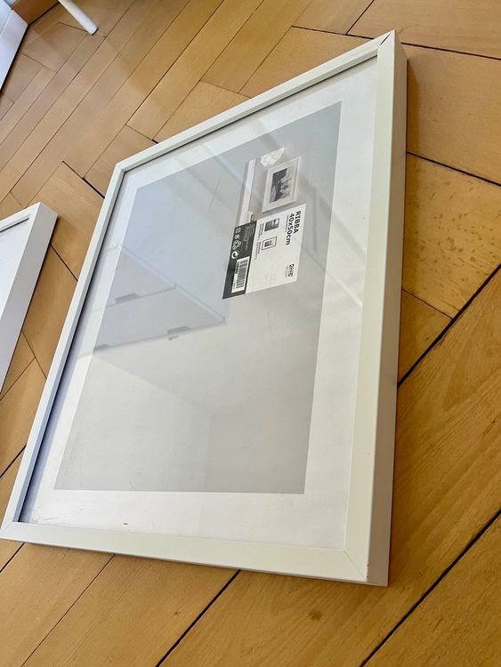 IKEA RIBBA Rahmen, 40x50 cm, Weiss (GRATIS) (Neu (gemäss Beschreibung ...