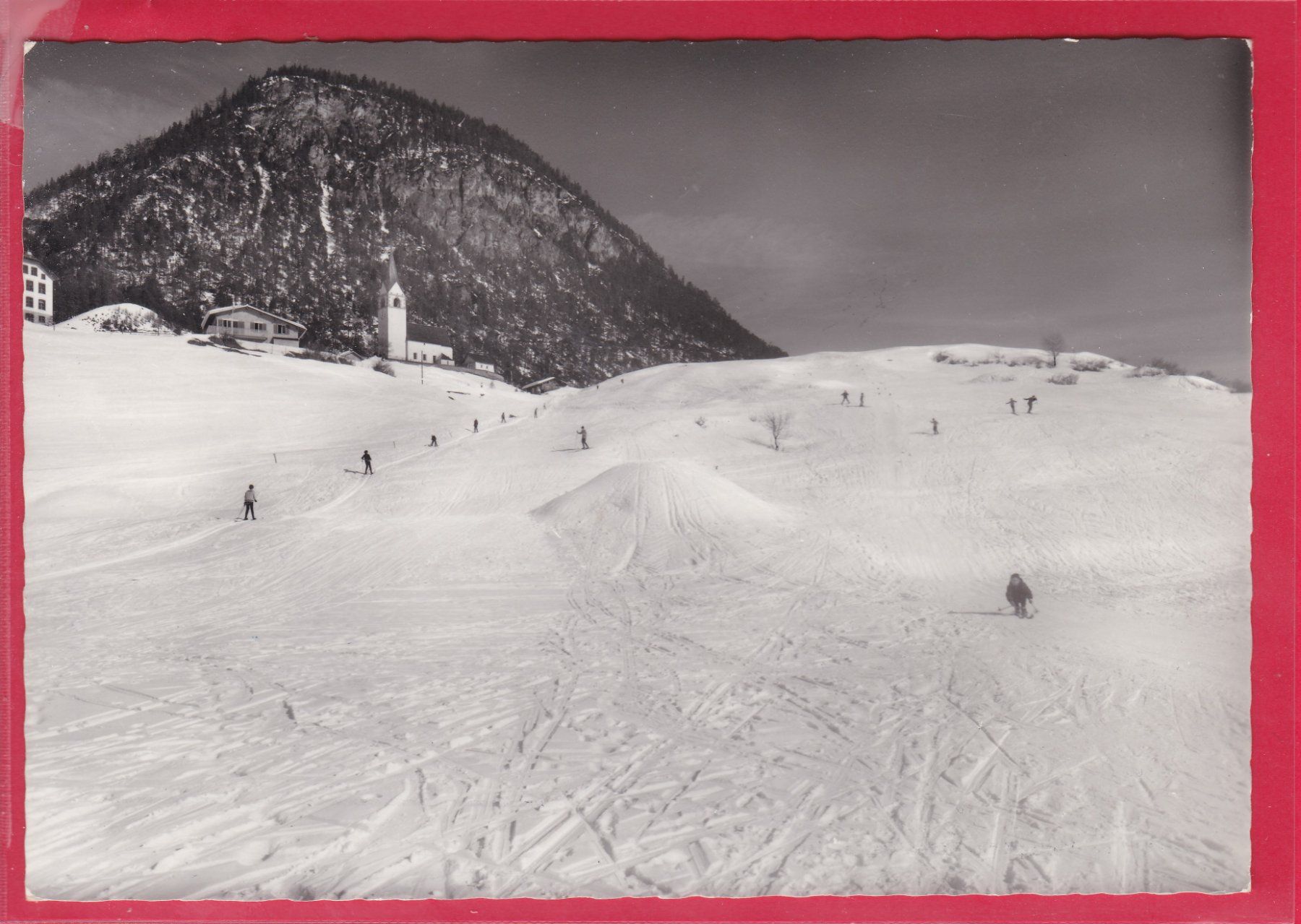 Cartoline postali: SCHMITTEN IM ALBULATAL, DER SKILIFT, 6.2.1971 – Usato da Oberrieden venduto da Gebirgsstelze