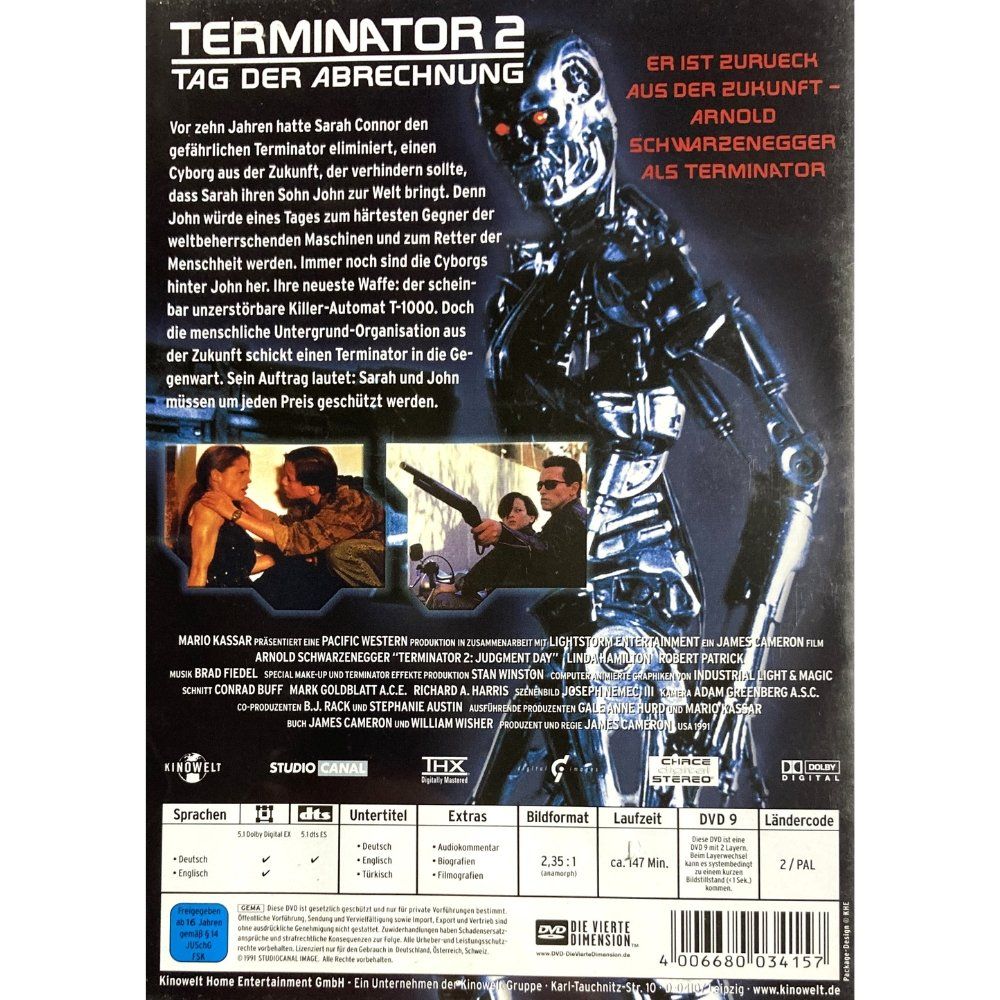Alle DVDs: Terminator 2 - Tag der Abrechnung - DVD – Gebraucht aus Jonschwil von  1