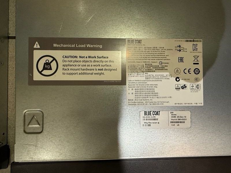 Firewall: Blue Coat S200 6Gb RAM / 2 stk – Gebraucht aus Basel von Elektronik_Markt 3