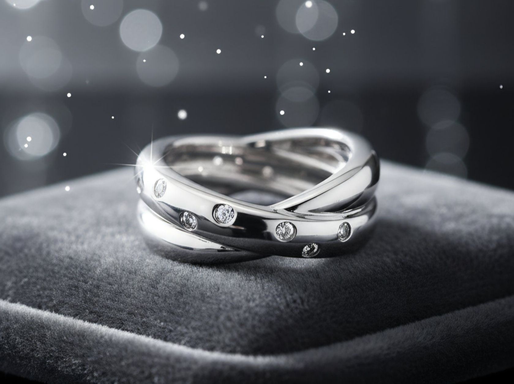 Anelli: Trinity Silberring (925) mit Zirkonia - NEU – Nuovo e nell'imballaggio originale da Uetikon am See venduto da Coralreef