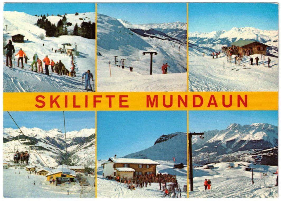 Cartoline postali: Obersaxen - 6 Bild AK – Usato da Binningen venduto da Mountainrider