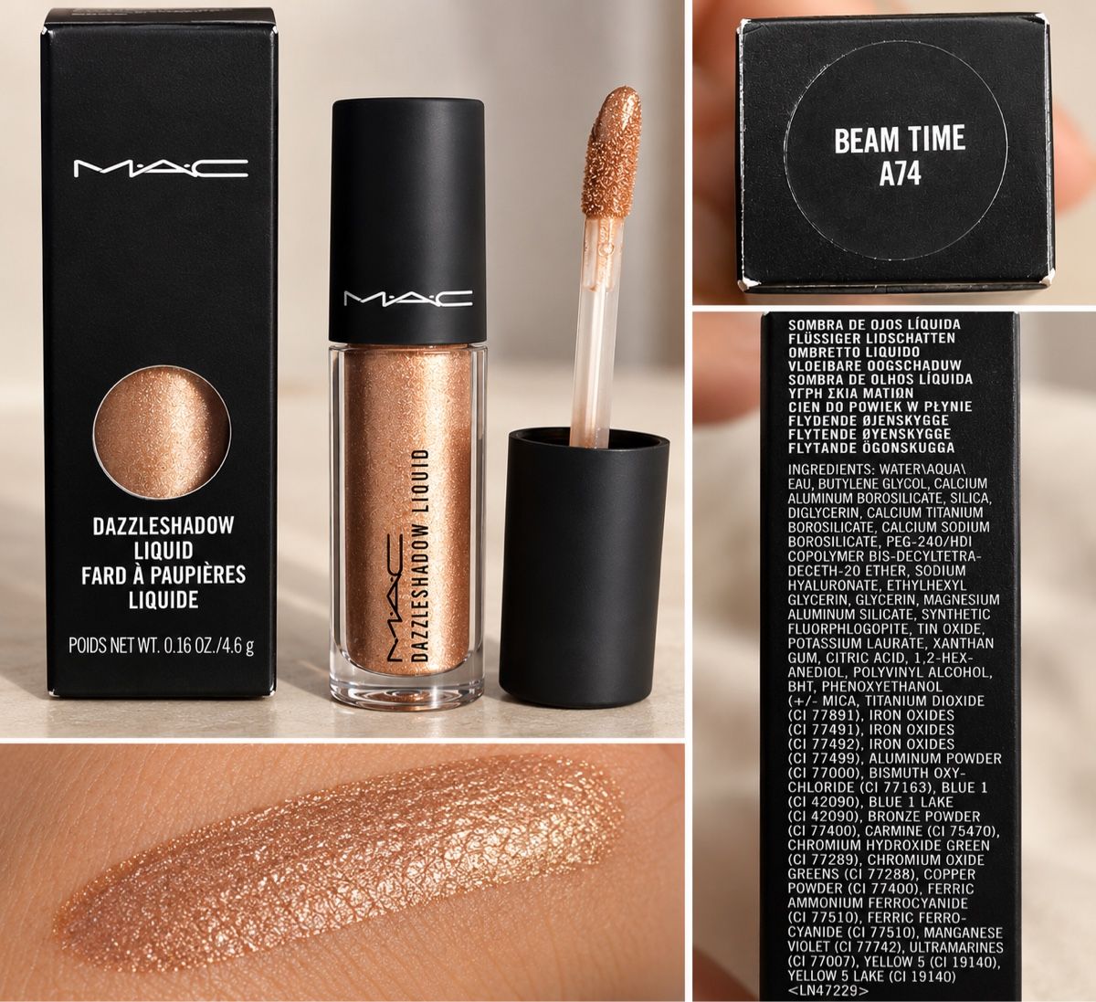 Mac Cosmetics Make-up: MAC Dazzleshadow Liquid Lidschatten Beam Time neu – Neu und originalverpackt aus Oberengstringen von genita2279 2