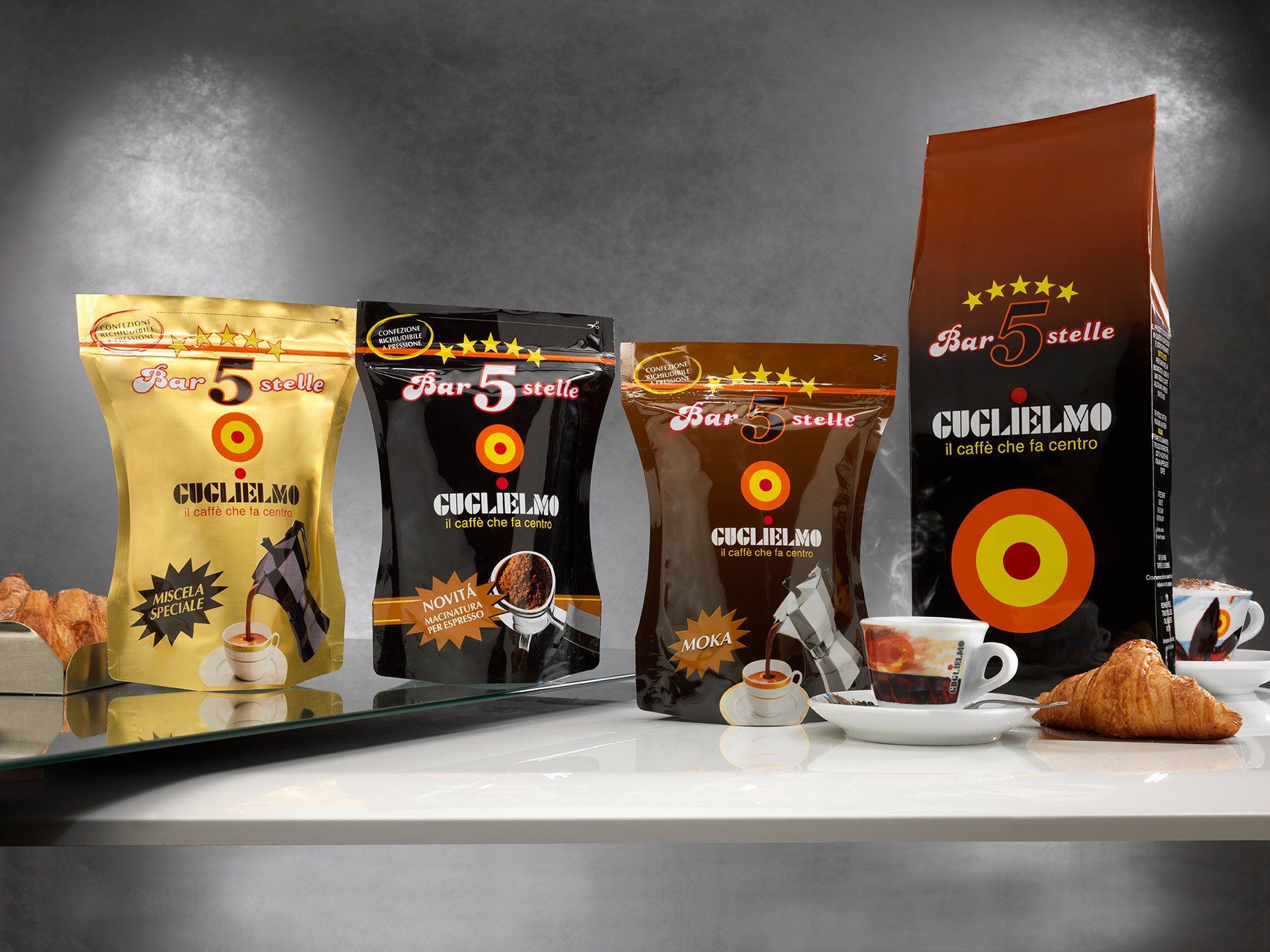 Cibi & Specialità: Caffè Guglielmo Espresso - Miscela pregiata classico - 250g – Nuovo e nell'imballaggio originale da Bioggio venduto da Swisscup 2