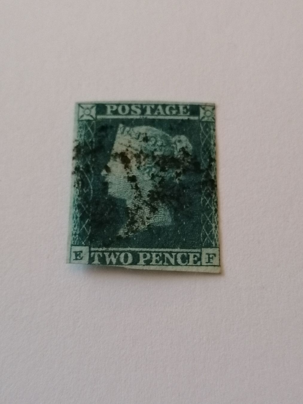 Tous les timbres: Two pence blue 1841, Platte 4 – D'occasion à Happerswil par tschergi