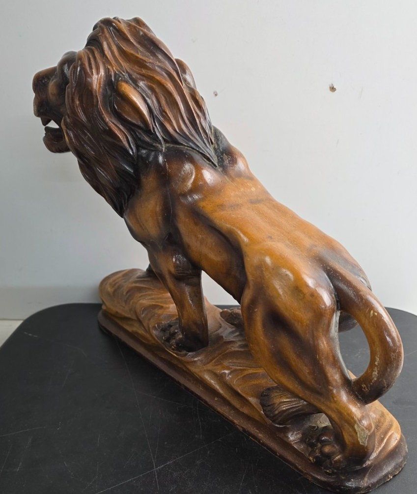 Figuren: Schöne Holzfigur  Löwe antik – Gebraucht aus Flums von Flumsantik 4