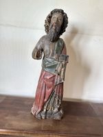 Alte Holzfigur Heiliger, vermutl. um 1800, zu ersteigern
