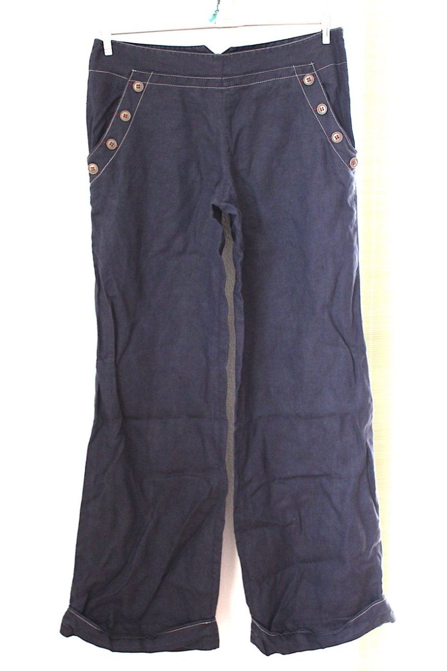Pantaloni: Damen Hose, vermutlich Leine ? ev. Gr. M/L – Usato da Locarno venduto da madame-tus-sauds