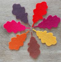 10 Stück Filz Blätter 9.5*4.5 cm Felt Leaves