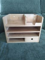 Bambus Schreibtisch-Organizer mit Schublade – Relaxdays