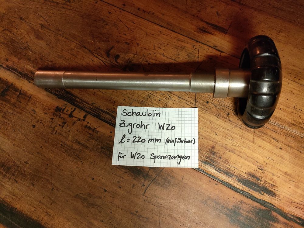 Schaublin Spannrohr W20, Schaublin Drehmaschine Zugrohr | Acheter sur ...