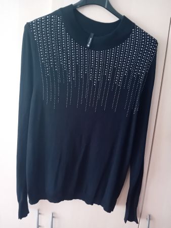 leichter Pullover mit Glitzer XL