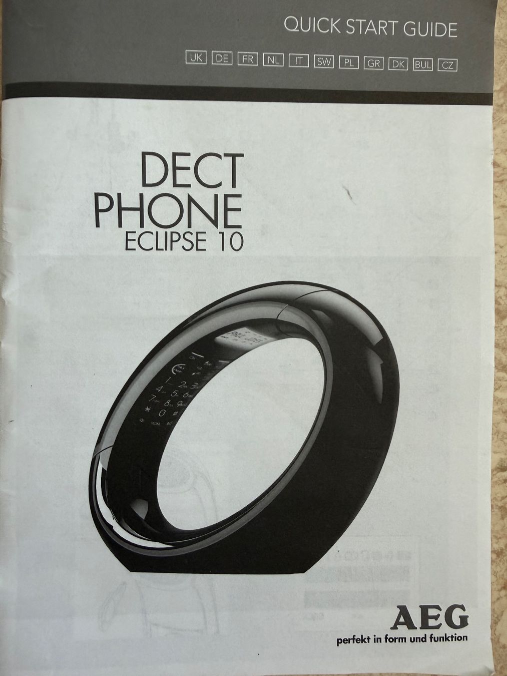 AEG Telefone: DECT Phone Eclipse 10 AEG schwarz – Gebraucht aus Altendorf von Elenaneagu22 1