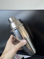 Cocktailshaker Edelstahl mit integriertem Sieb gebraucht