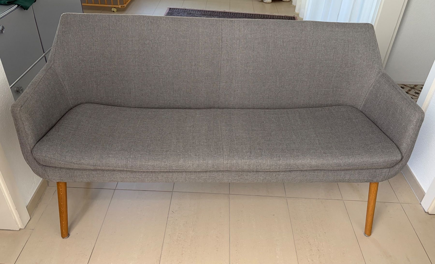 Panchine: Sitzbank in grauem Stoff – Usato da Ebikon venduto da lau_v6gb