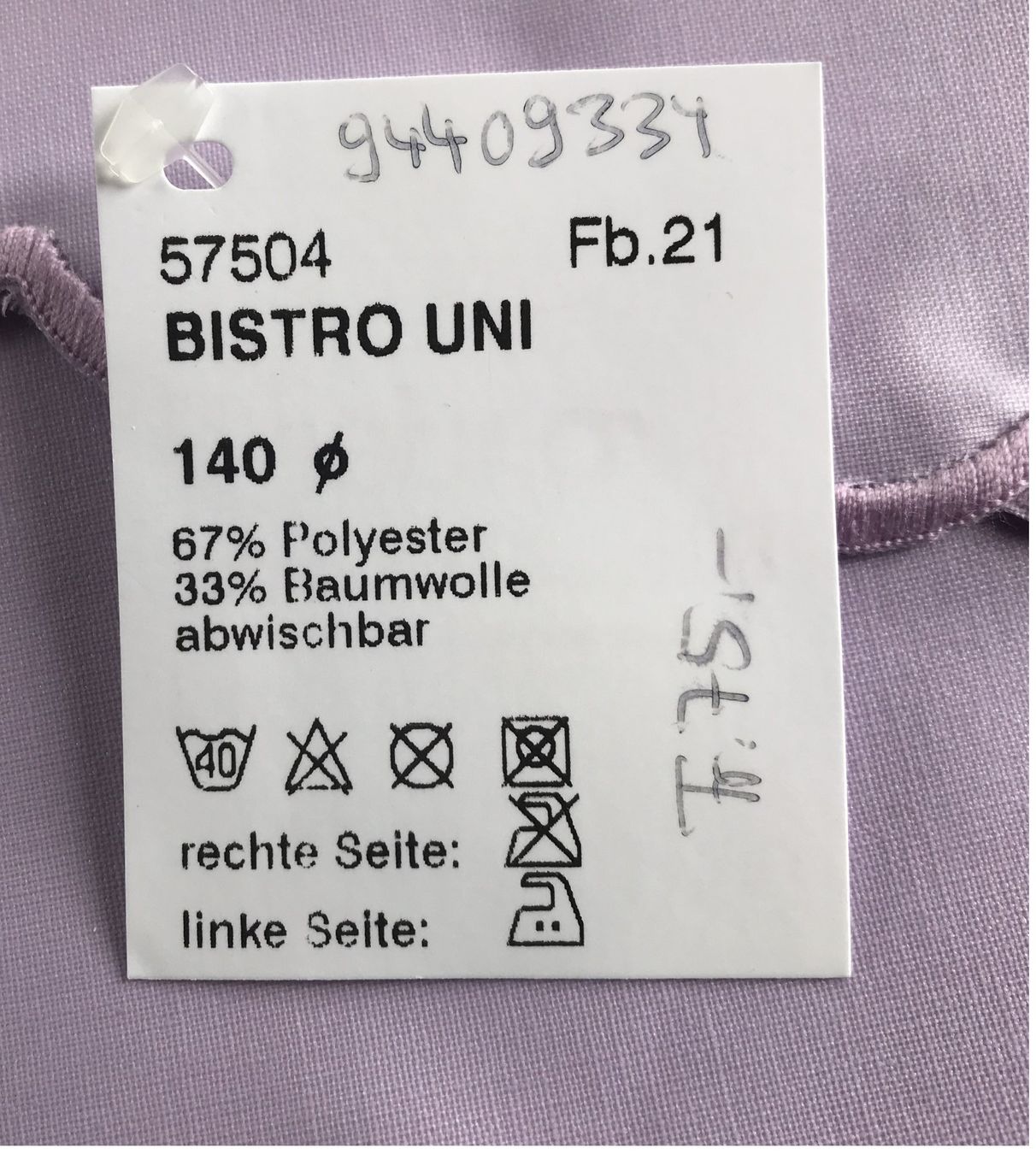 Sonstige Tischwäsche: BISTRO TISCHDECKE NEU DURCHMESSER 140CM – Neu (gemäss Beschreibung) aus Ostermundigen von crazy-horse-1840 1