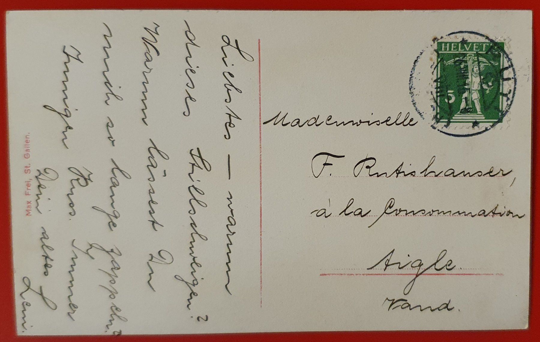 Cartoline postali: Schlatt bei Appenzell 1915 – Usato da Kreuzlingen venduto da Rschweiz1 1
