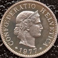 5 Rappen 1977 pp / aus Münzsatz / in einer Münzkapsel