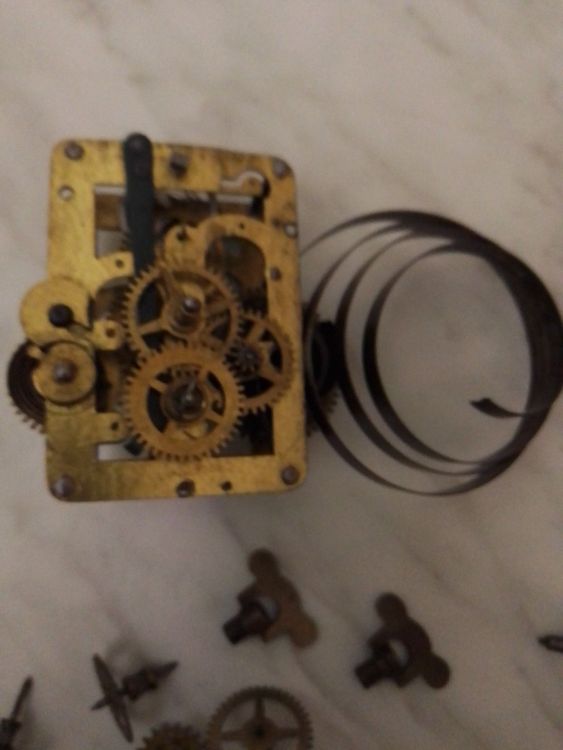 Vintage Uhr Pendelblatt Metall - Gold/Silber 21x5mm Für Antike Pendeluhren | Dekoratives Ersatzteil