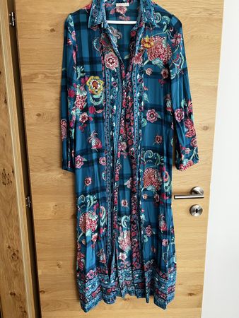 Strandkleid Anjuna Italien Gr. S Blumen-Karo Ethno-Look Somm