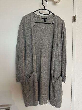 Topshop Wolle langer Cardigan/Sweater grau - S - wie NEU!