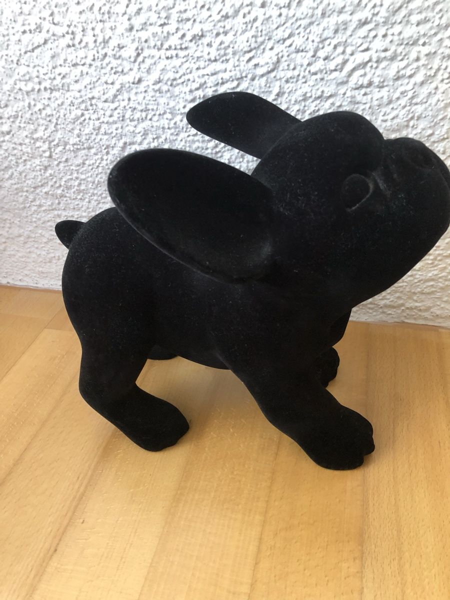 Tutte le decorazioni: Schwarzer Deko-Bulldoge, Samt – Usato da Worb venduto da Tyra07 1