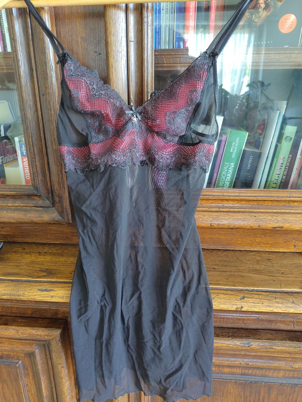 Altra biancheria intima: Sensuale sottoveste nera e rossa, nuova e con etichetta, S – Nuovo e nell'imballaggio originale da Zürich venduto da Saf12 1