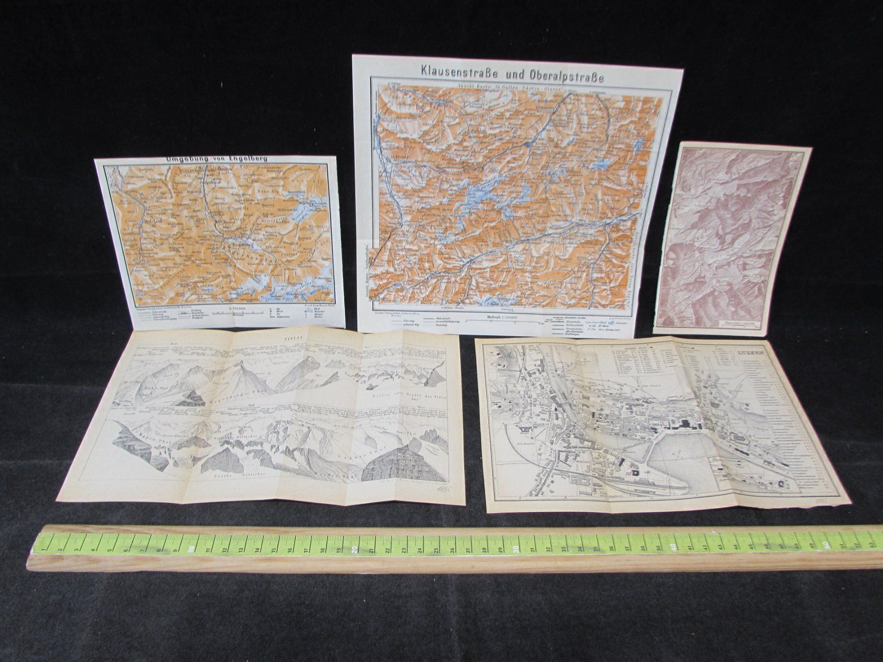Cartes géographiques & atlas: 5 x Innerschweiz,1895 – D'occasion à Walchwil par Shells1 1