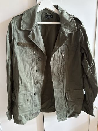 Jacke Gr. 36 grün Topshop 100% Baumwolle 